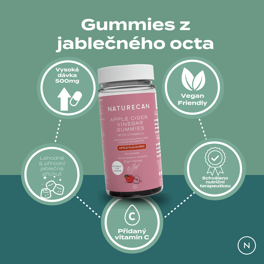 jablečný ocet bonbony