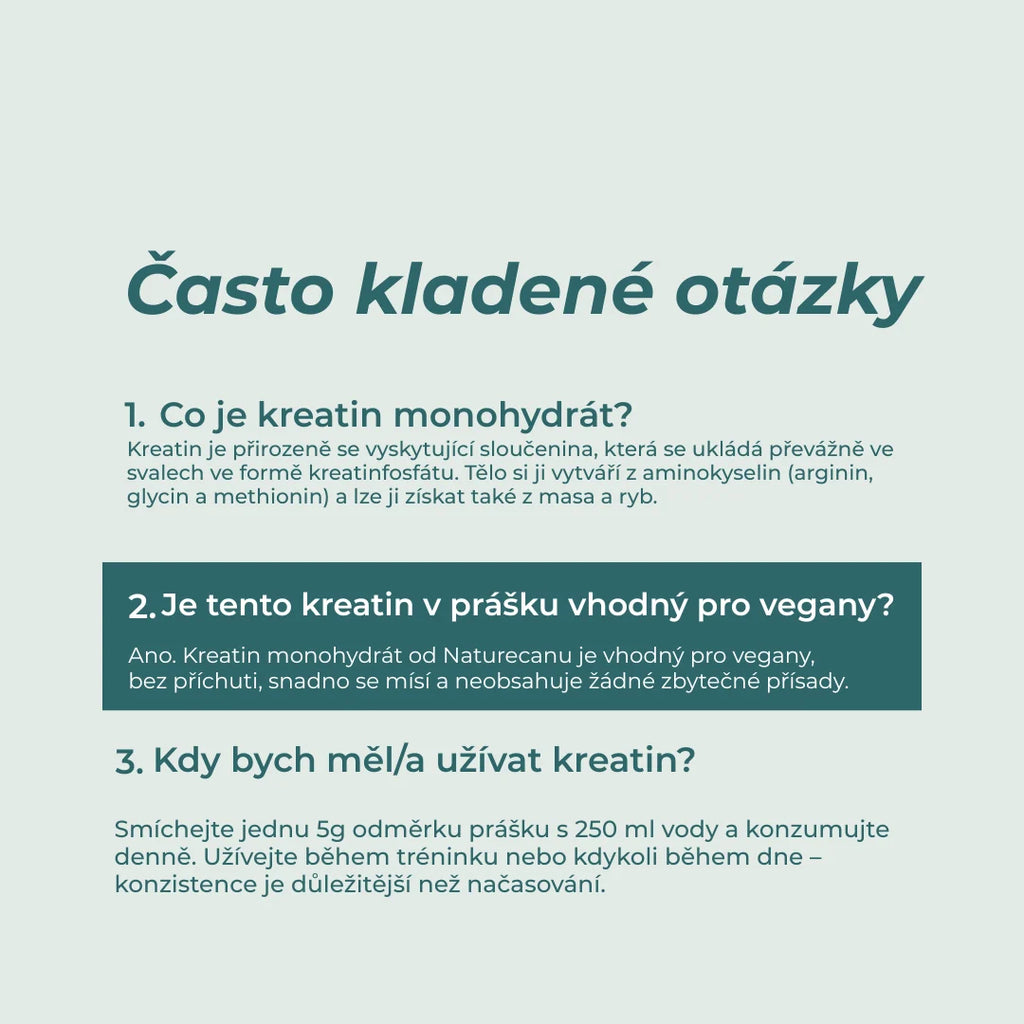 kreatin monohydrát ucinky