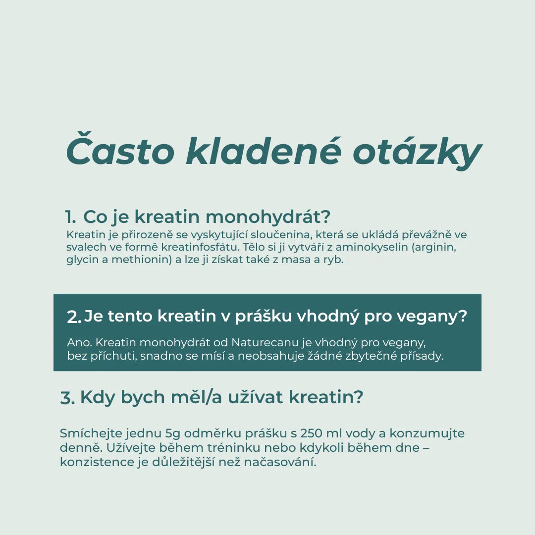 kreatin monohydrát ucinky