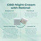 Intenzivně vyživující noční krém CBD s retinolem